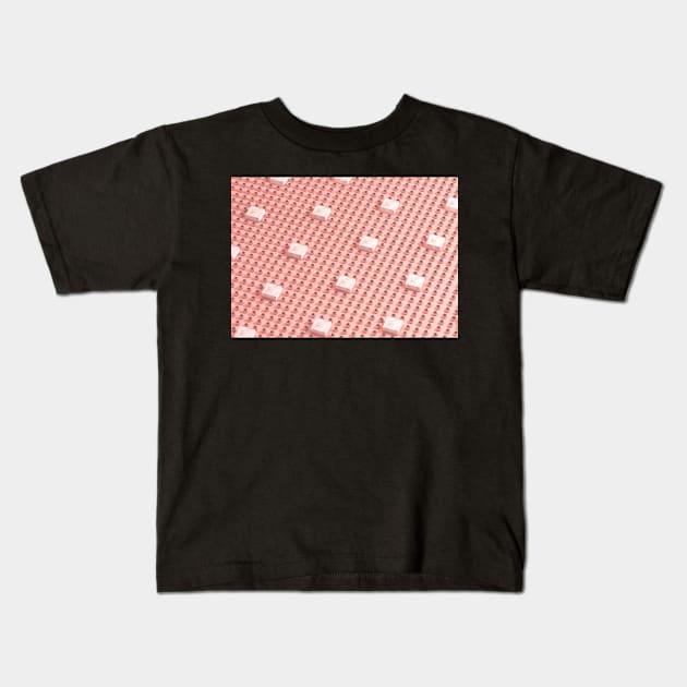 Pearls and marble on pink. Kids T-Shirt by rolphenstien